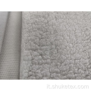 Tessuto antipilling grande in pile Sherpa 100% poliestere